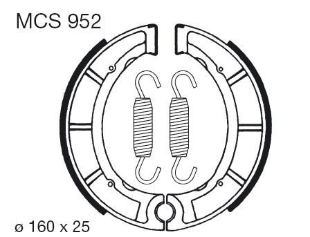 Saboti de frana LUCAS MCS 952